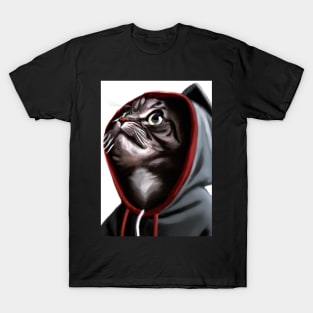 Hoodie Cat T-Shirt